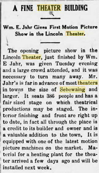 Lincoln Theatre - Oct 14 1915 (newer photo)